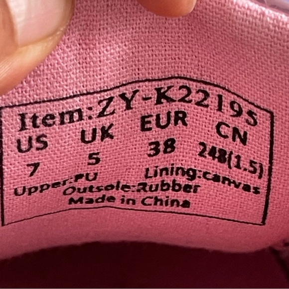 Pink Glitter Shiny Sparkle Fashion Sneakers Women’s Size 7 Barbie Low Top - Picture 8 of 8